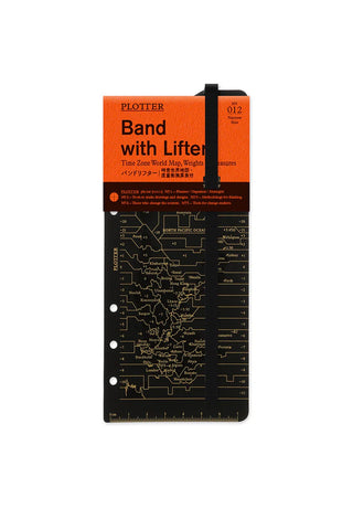 PLOTTER narrow band with lifter, black circuit diagram insert card, punched holes