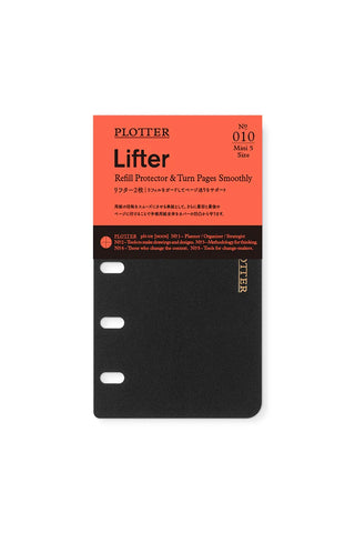 Plotter Lifter mini-5 size black refills, two-piece set with 5-ring holes
