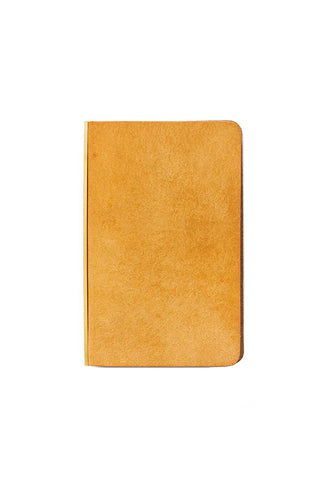 PLOTTER beige leather 5-ring binder mini 5-size, closed with rounded edges