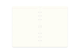 PLOTTER 2mm grid memo pad refill pages, white double-sheet view