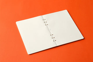 PLOTTER 2mm grid memo pad refill, white pages with punched spine holes