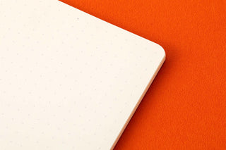 5mm dot grid refill memo pad corner, white pages with punched edge holes