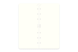 White refill memo pad pages with central ring holes