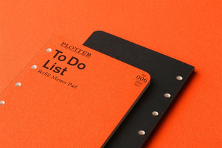 To Do List refill memo pad mini on dark cover, orange title panel with 006 mark