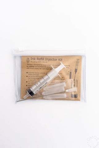 POINT ink refill injector kit in clear pouch with syringe and accessories