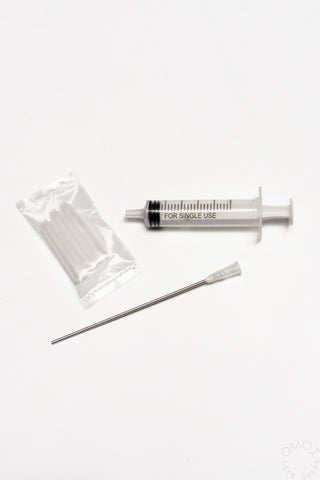 POINT ink refill injector syringe with single-use tip and needle accessory