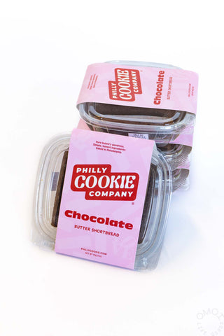Philly Cookie Company chocolate butter shortbread cookie multipack in clear tray