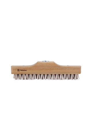 Redecker rubber lint broom with wooden block and stiff bristle brush head