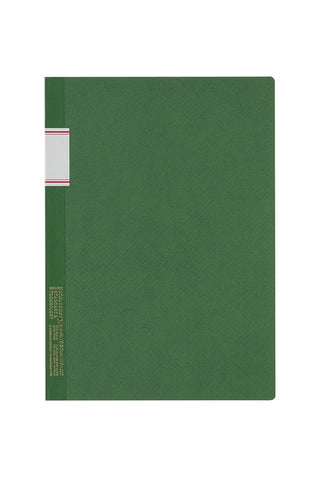 STÁLOGY 016 B5 notebook with green cover and narrow spine label