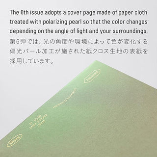 STÁLOGY 018-Grid A5 editor’s notebook with Aurora Green pearly cover