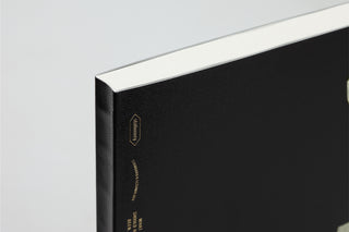 STÁLOGY black A5 lined notebook with hardcover and gold spine details