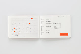 STÁLOGY 024 removable landscape calendar sticker with open planner spread