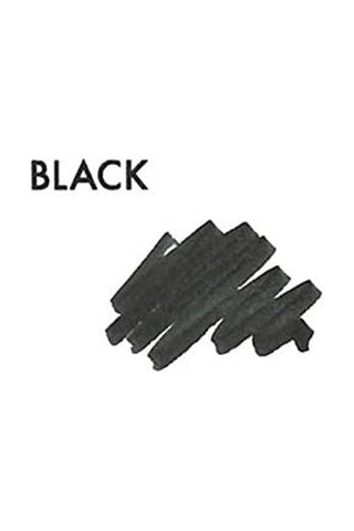 Black ink swatch with dense brush-style strokes on white background