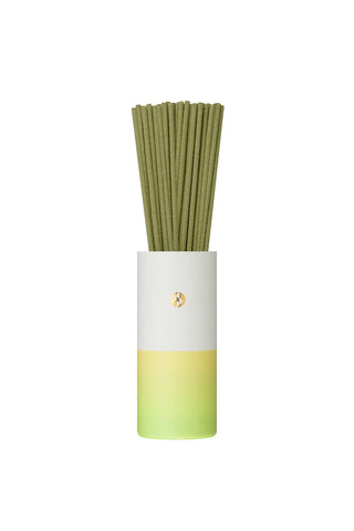 Scentscape gradient incense tube with bundled green incense sticks