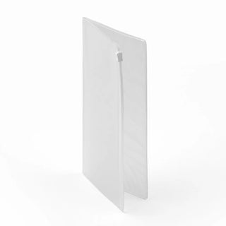 Traveler's notebook zipper case, white cover with top zipper tab