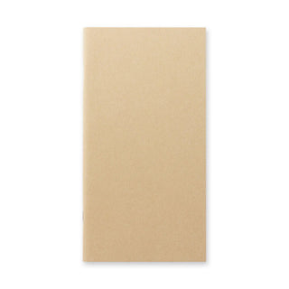 Kraft paper notebook back cover in plain brown with textured finish