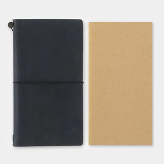 Black and tan card file inserts for Traveler's notebook, side-by-side