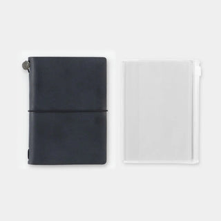 Navy and white passport zipper cases, zippered design with inner pocket.