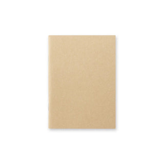 Kraft paper passport notebook cover, plain tan back page