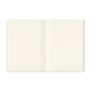 TRAVELER'S notebook cream blank paper insert opened to two blank pages