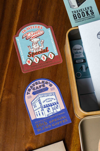 Traveler's notebook 20th anniversary customization set with cafe and menu special cards