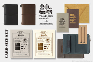 20th anniversary card size set items with dark cover and card holder pieces