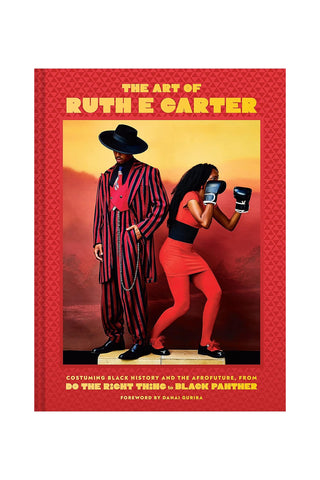 Costuming art history book cover with illustrated figures in red and black