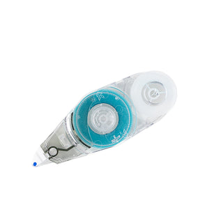 Clear refill cartridge with teal wheels for MONO Air glue tape