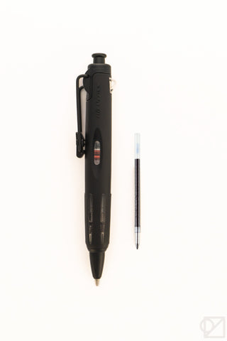 AirPress ballpoint pen refill cartridge with 0.7mm tip, black ink, blue end stripe