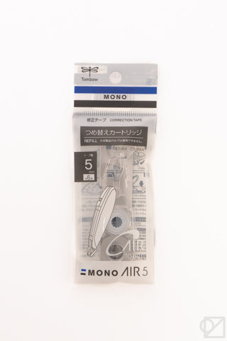 Tombow MONO Air Touch correction tape refill pack, 5mm, sealed in plastic