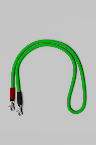 10mm rope strap in bright green with metal swivel clips
