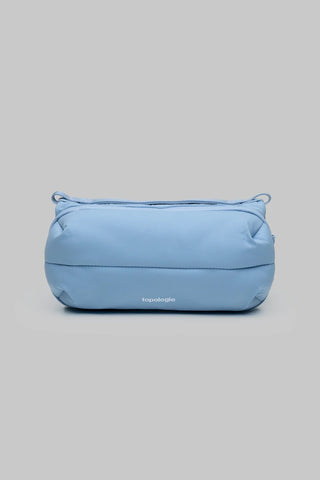 Topologie bottle sacoche medium light blue crossbody bag with zip and strap