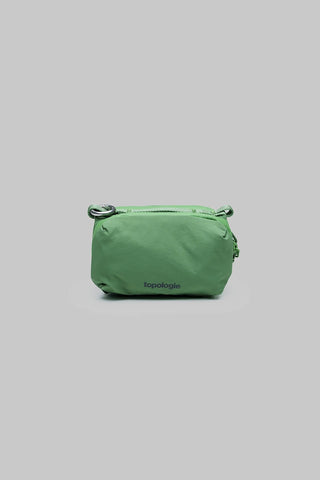 Topologie mini bottle sacoche, ivy green zip pouch with adjustable strap