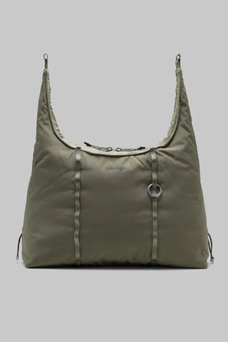 Topologie Cloud hobo bag, moss tech sateen, ring pull and center seams