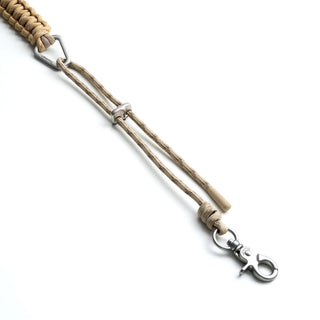 Topologie Macrame strap with braided cord and metal clip hardware