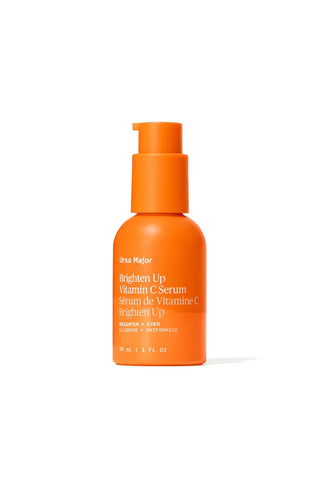 Ursa Major Brighten Up Vitamin C Serum orange pump bottle