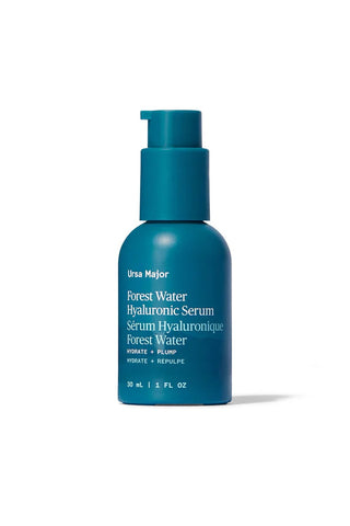 Teal Forest Water Hyaluronic Serum bottle with pump, 1 fl oz size