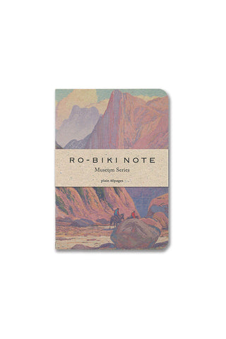 Pocket notebook with printed canyon landscape cover, RO-BIKI NOTE Museum Series