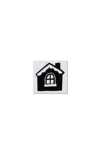 Yumi Kitagishi x SANBY rubber stamp, black house motif
