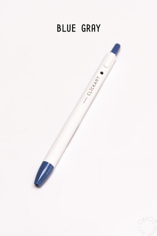 ZEBRA CLiCKART retractable marker pen, white barrel with blue ink tip