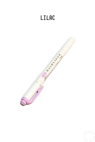 ZEBRA Mildliner highlighter pen, lilac with purple cap and chisel tip