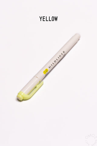 ZEBRA Mildliner highlighter pen, yellow with chisel tip and clip