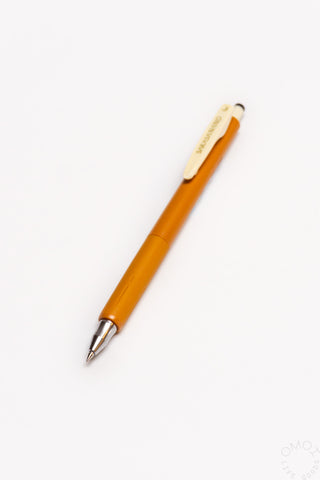 Orange gel ink pen with fine 0.3mm tip and clip