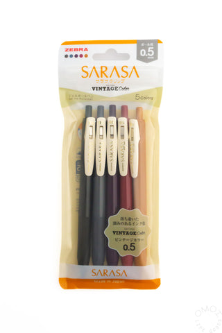 Zebra SARASA Vintage 0.5mm gel pen set, sealed pack with blue and red pens
