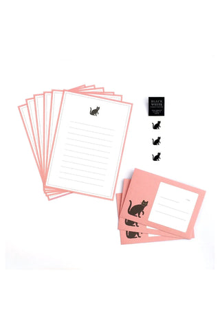 Black Cat Letter Set