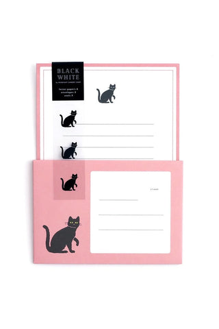 Black Cat Letter Set
