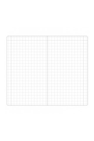 Grid notebook pages with fine square graph paper