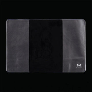 Hobonichi Techo HON A6 clear cover, open with three panels and logo