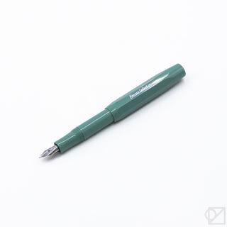 Sage green fountain pen with fine nib and clip
