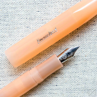 Kaweco Sport frosted fruit fountain pen, mandarin orange body, medium nib and clip
